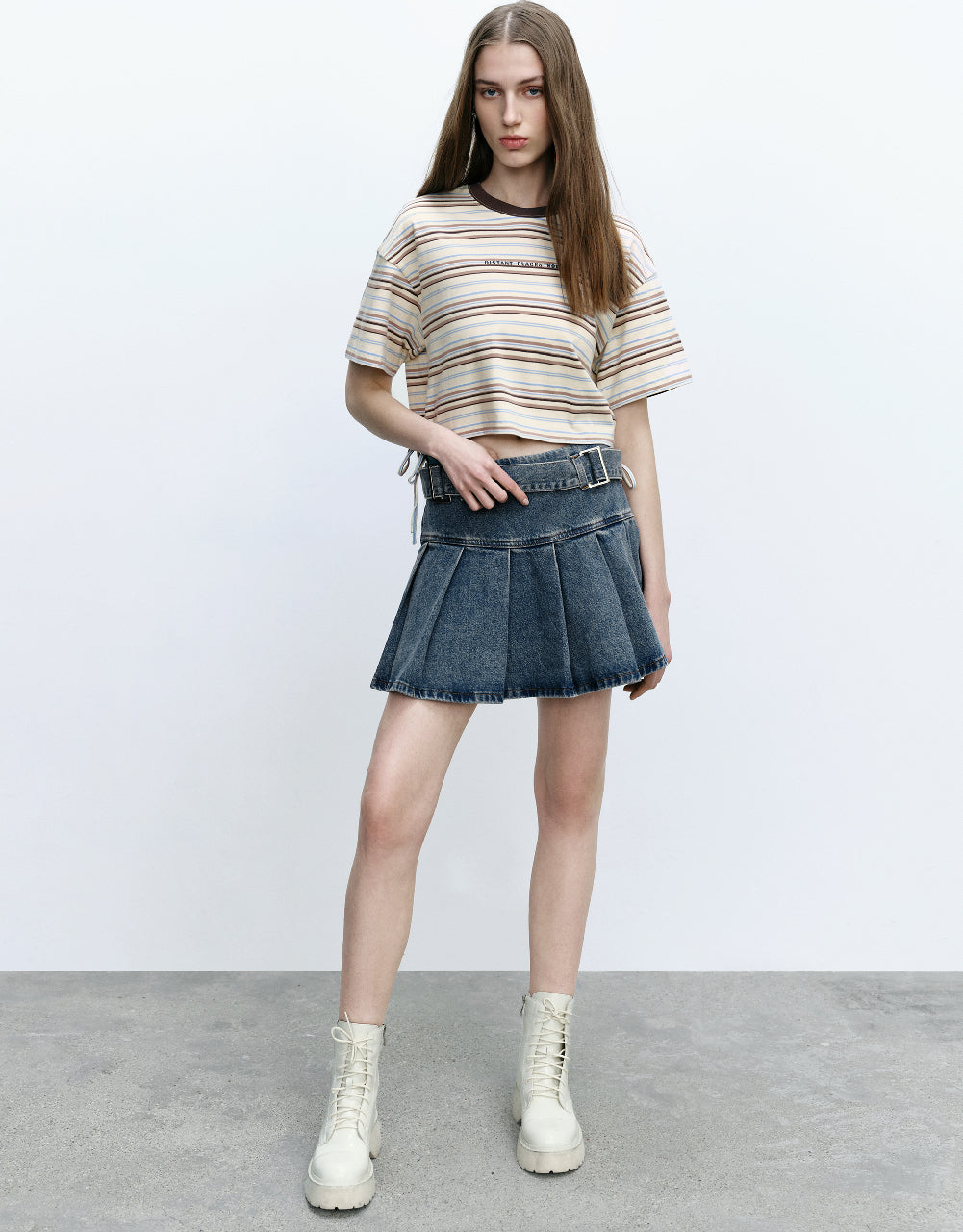 Striped Crew Neck T-Shirt