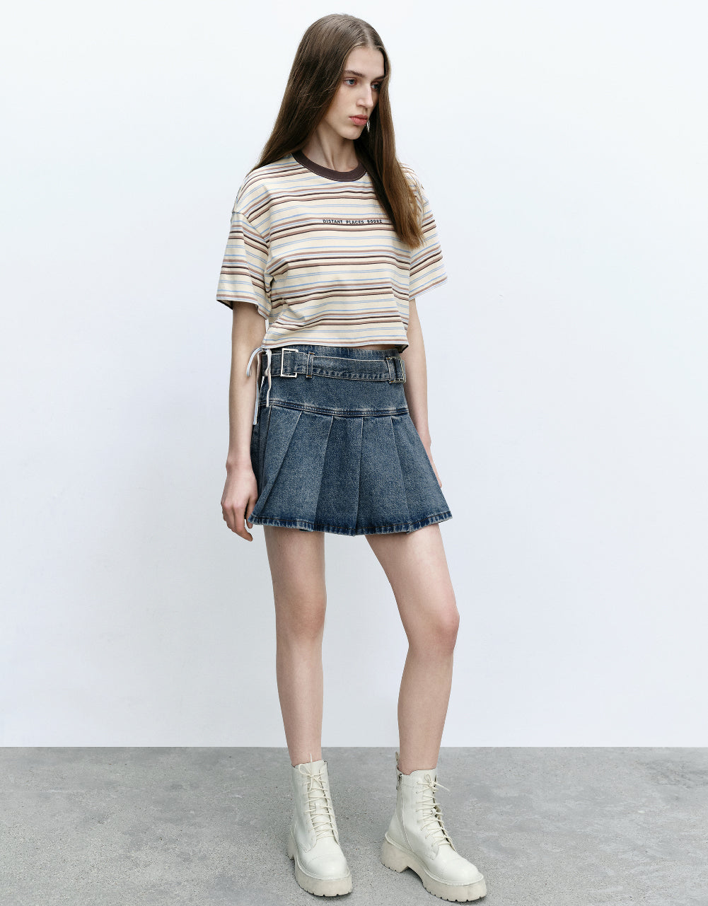 Striped Crew Neck T-Shirt