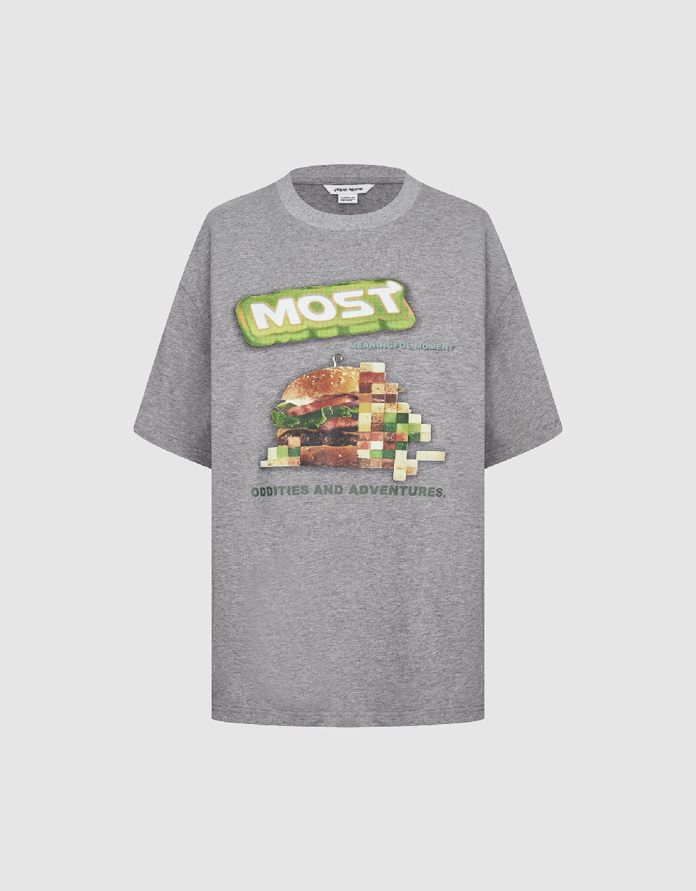 Burger Printed Straight T-Shirt