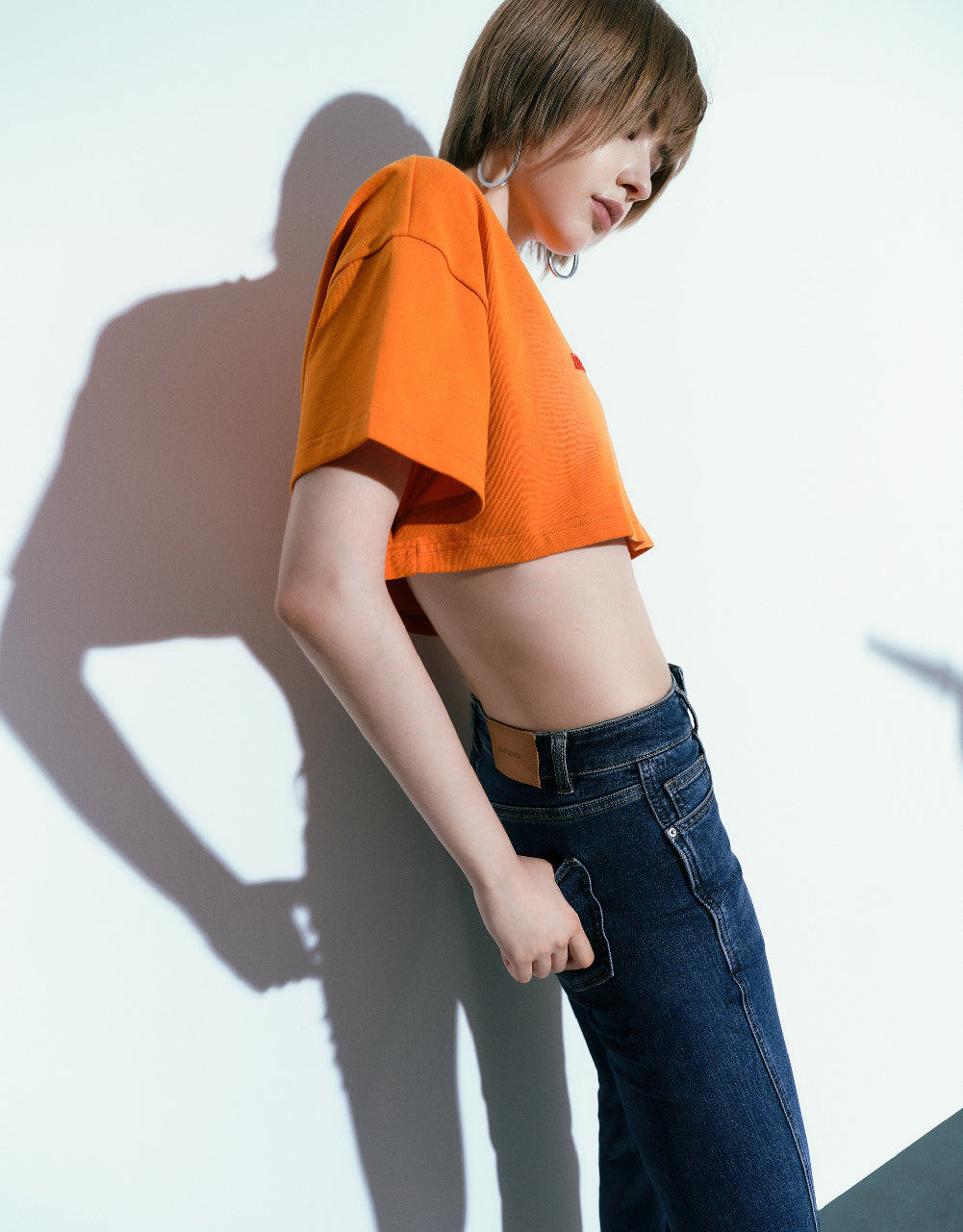 Printed Crew Neck Loose T-Shirt