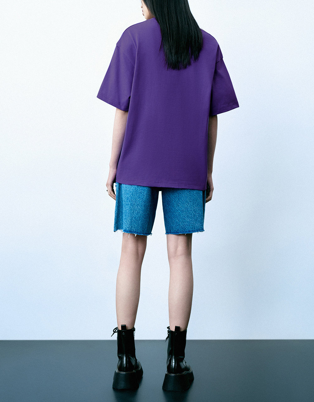 Cat Printed Crew Neck Loose T-Shirt