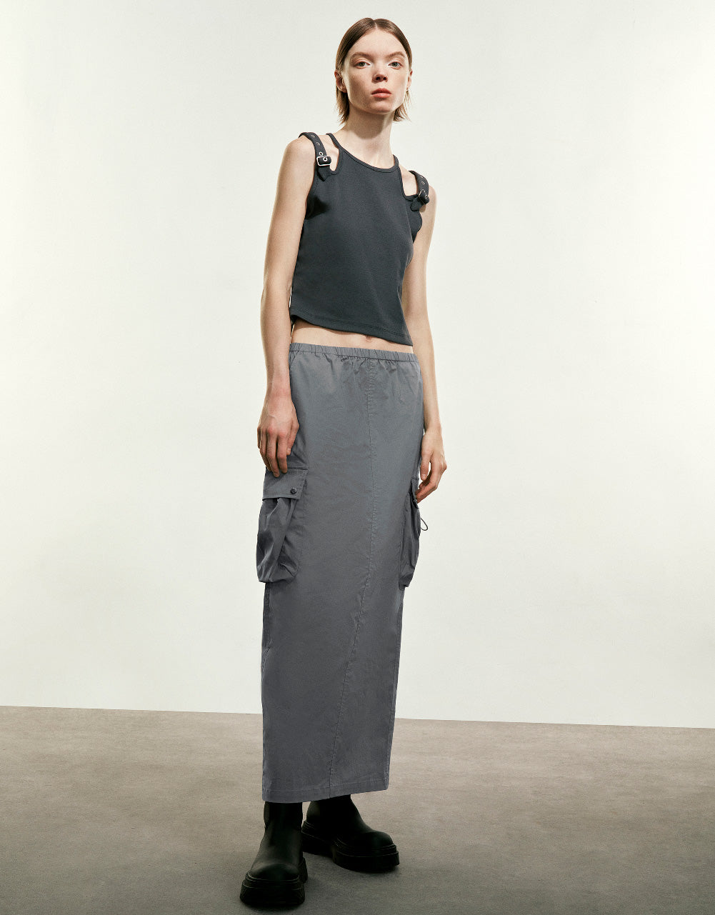 Midi Straight Skirt