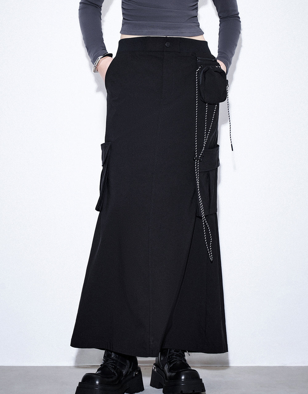 Midi A-Line Skirt