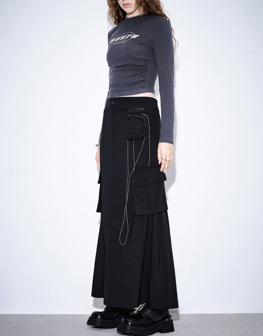 Midi A-Line Skirt