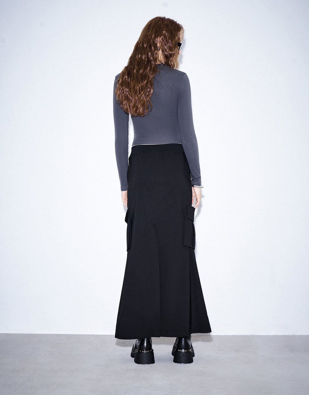 Midi A-Line Skirt