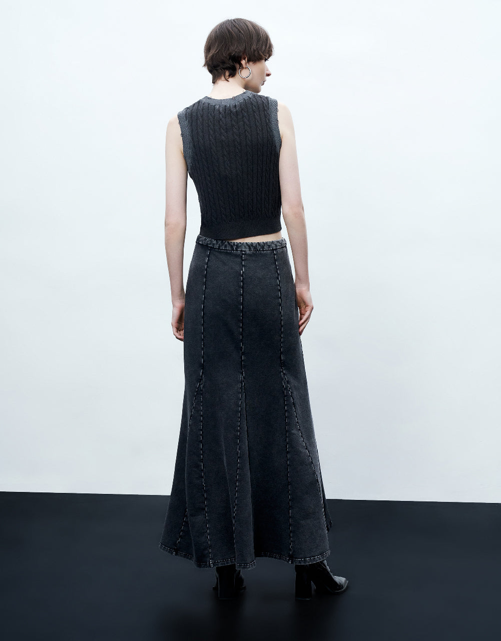 Maxi Knitted Fishtail Skirt