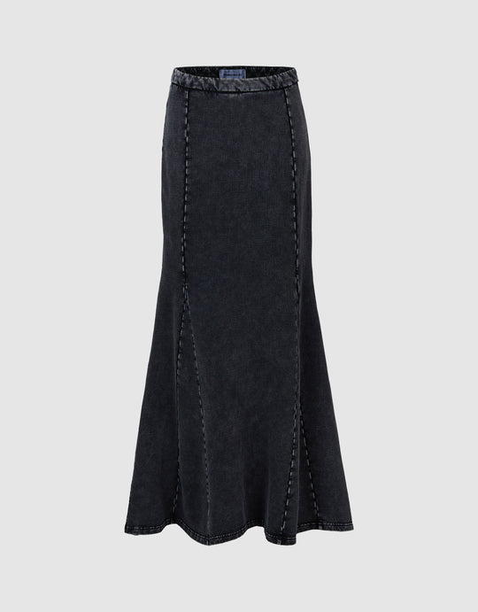 Maxi Knitted Fishtail Skirt