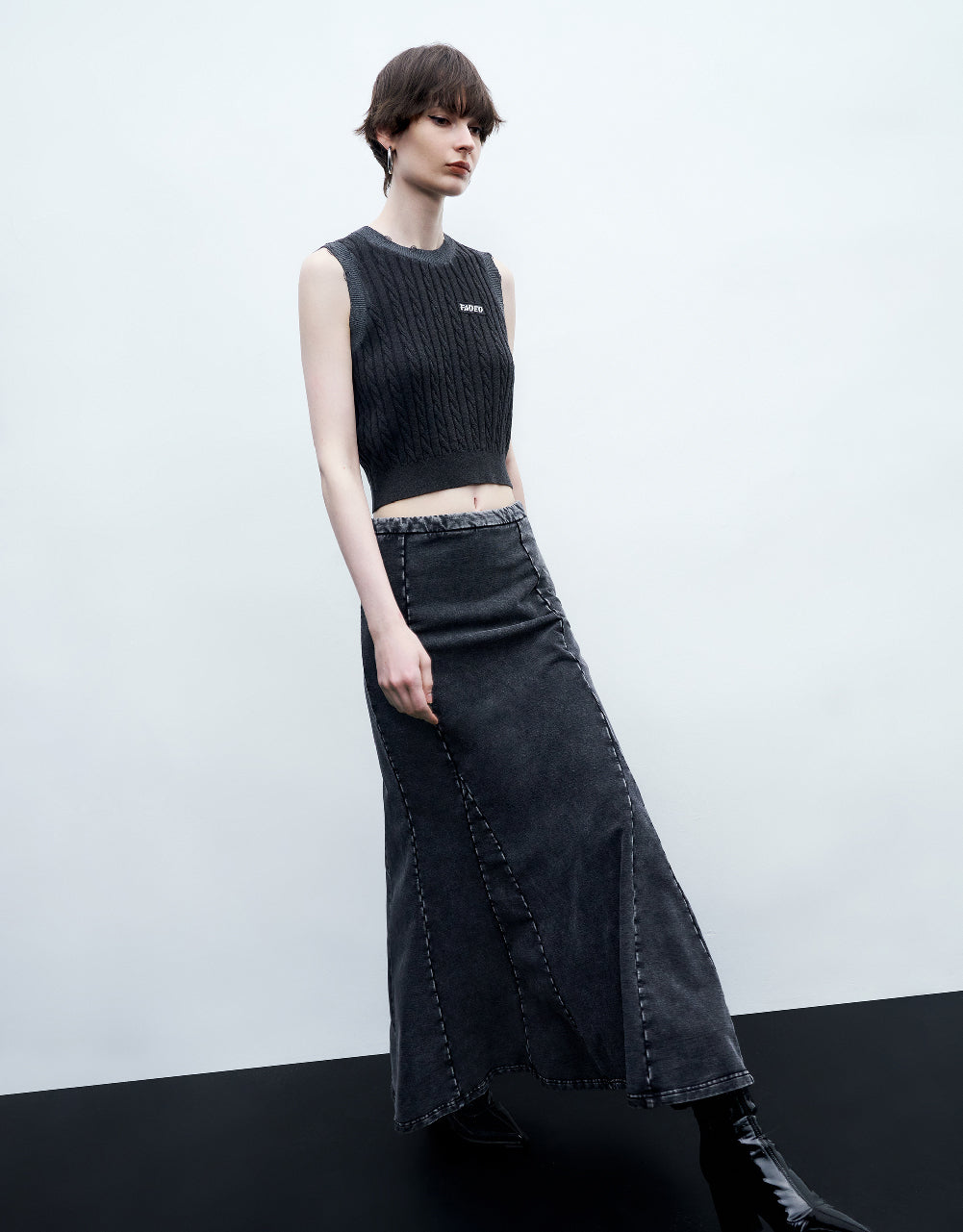 Maxi Knitted Fishtail Skirt