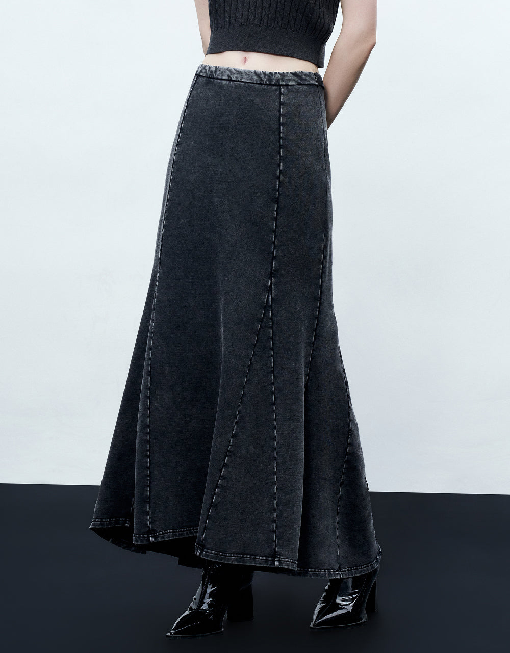 Maxi Knitted Fishtail Skirt