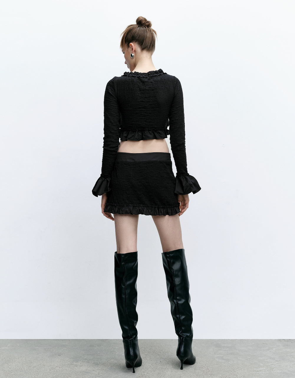 Frill Trim Mini Skirt