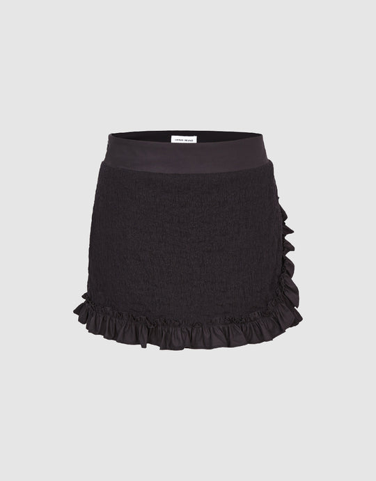 Frill Trim Mini Skirt