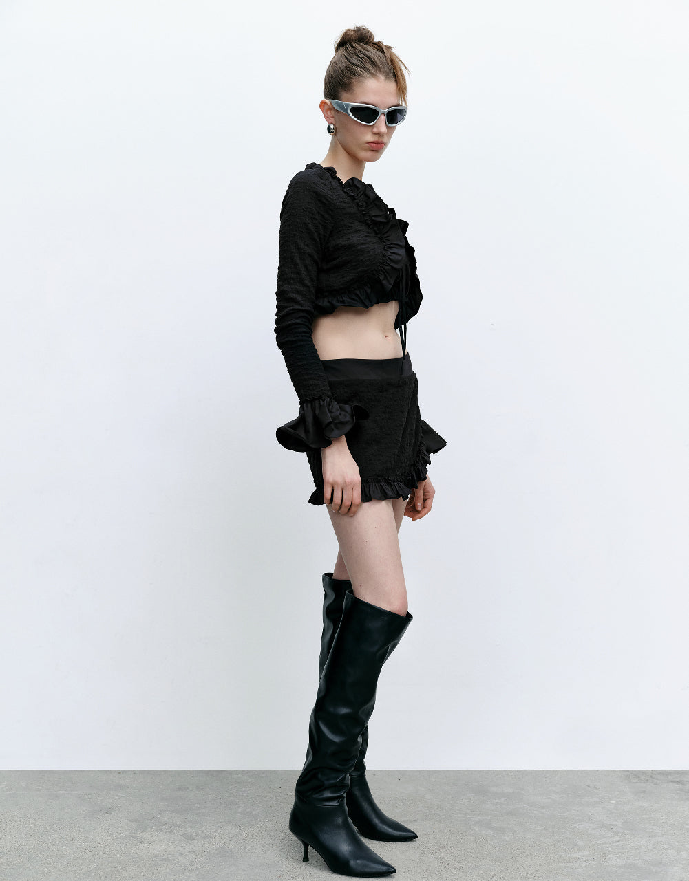 Frill Trim Mini Skirt