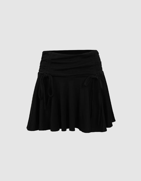 Pleated Mini Skirt