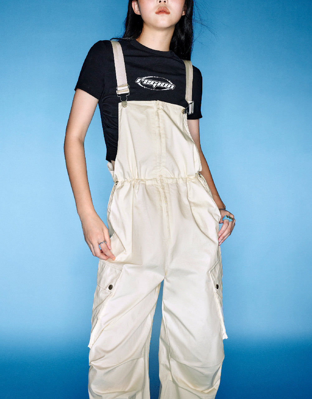 Drawstring Waist Jumpsuit