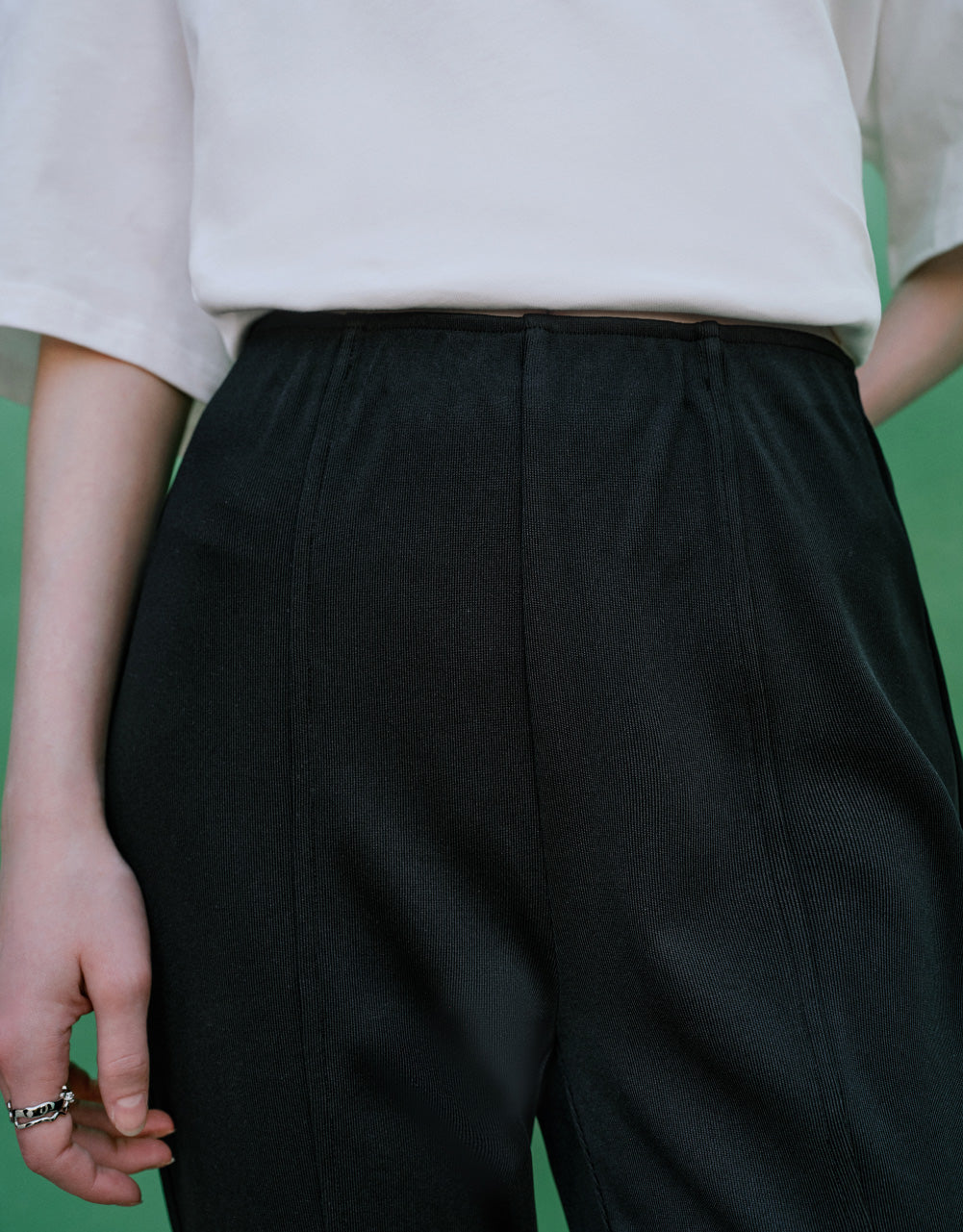 Knitted Extra Long Flare Pants
