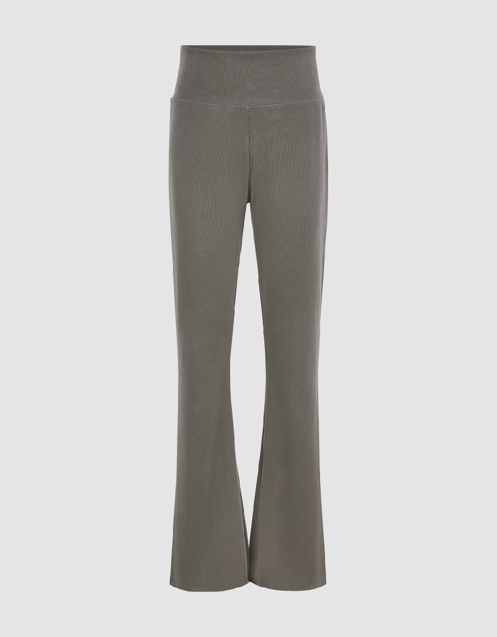 Knitted Cropped Flare Pants