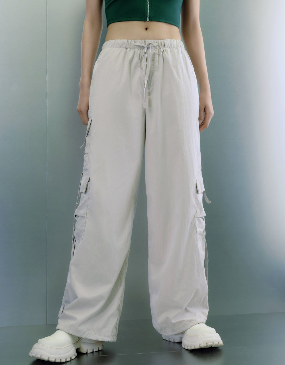 Drawstring Waist Jogger Pants