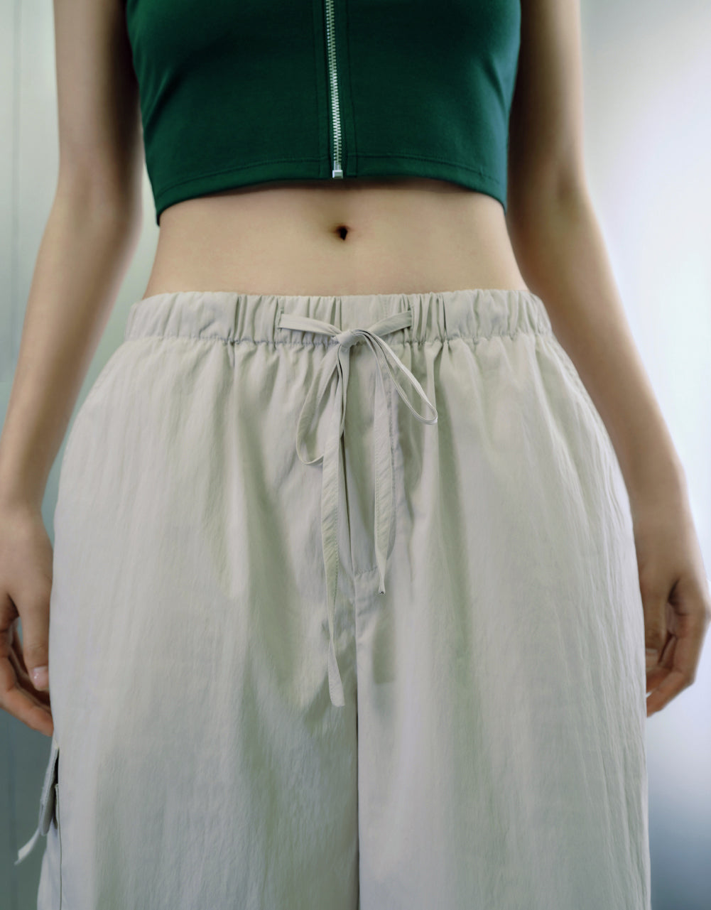 Drawstring Waist Jogger Pants
