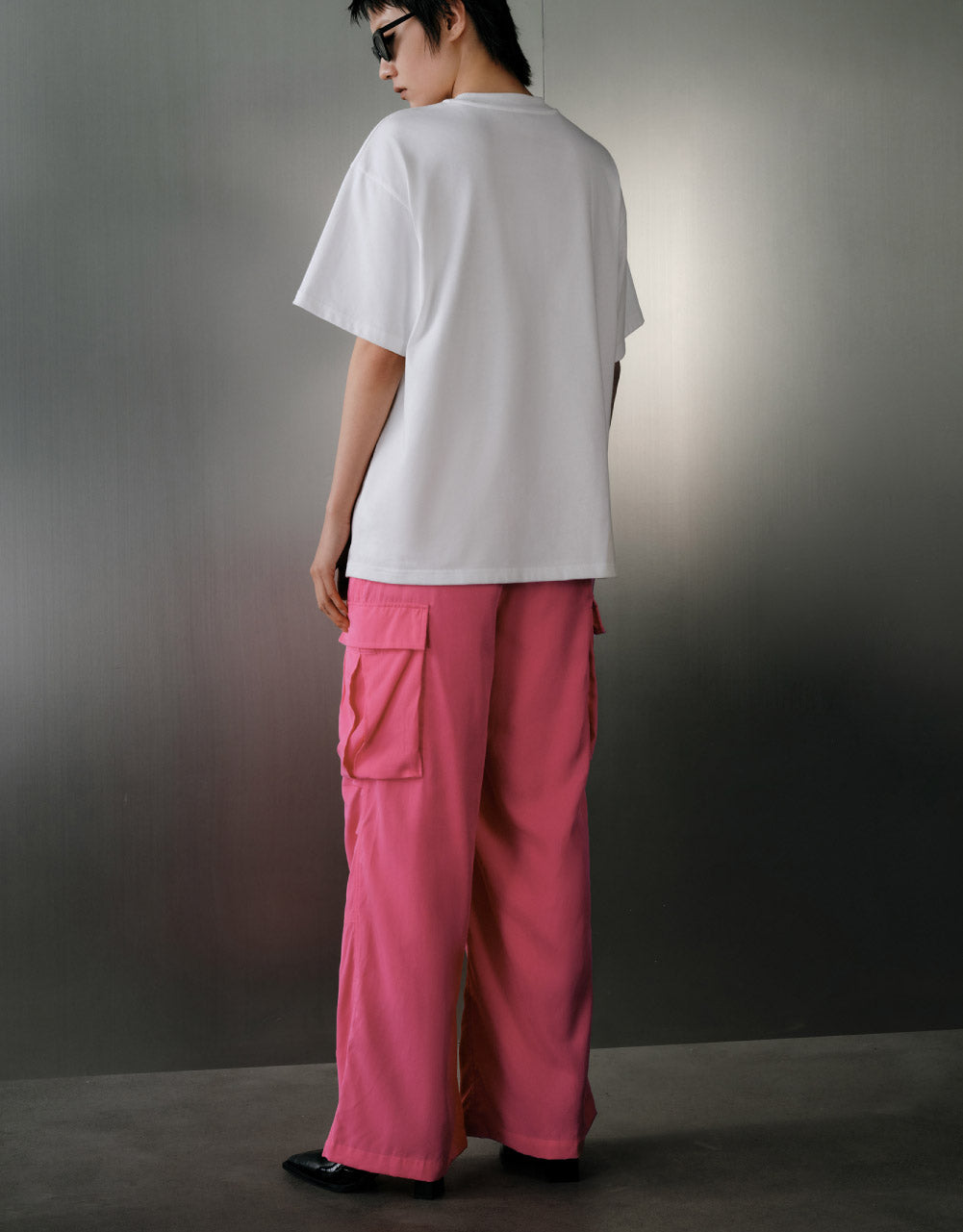 Multi-Pocket Wide-Leg Pants