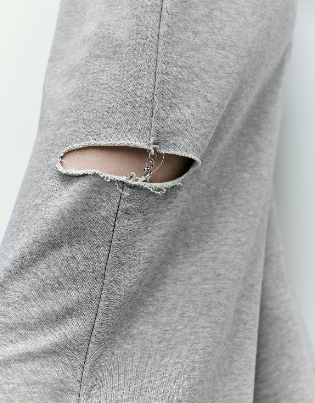 Cut-Out Knitted Wide-Leg Pants