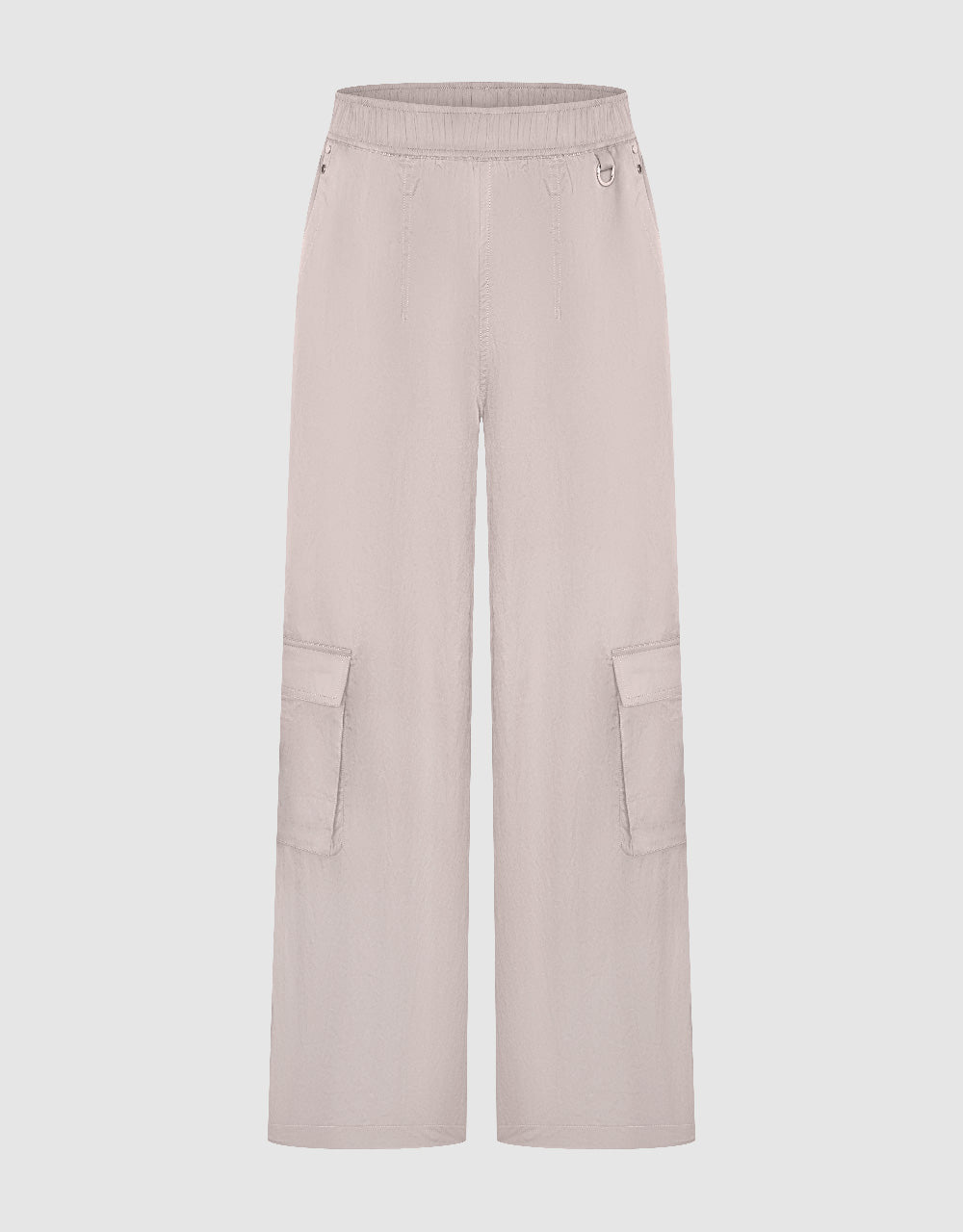 Elastic Waist Wide-Leg Pants