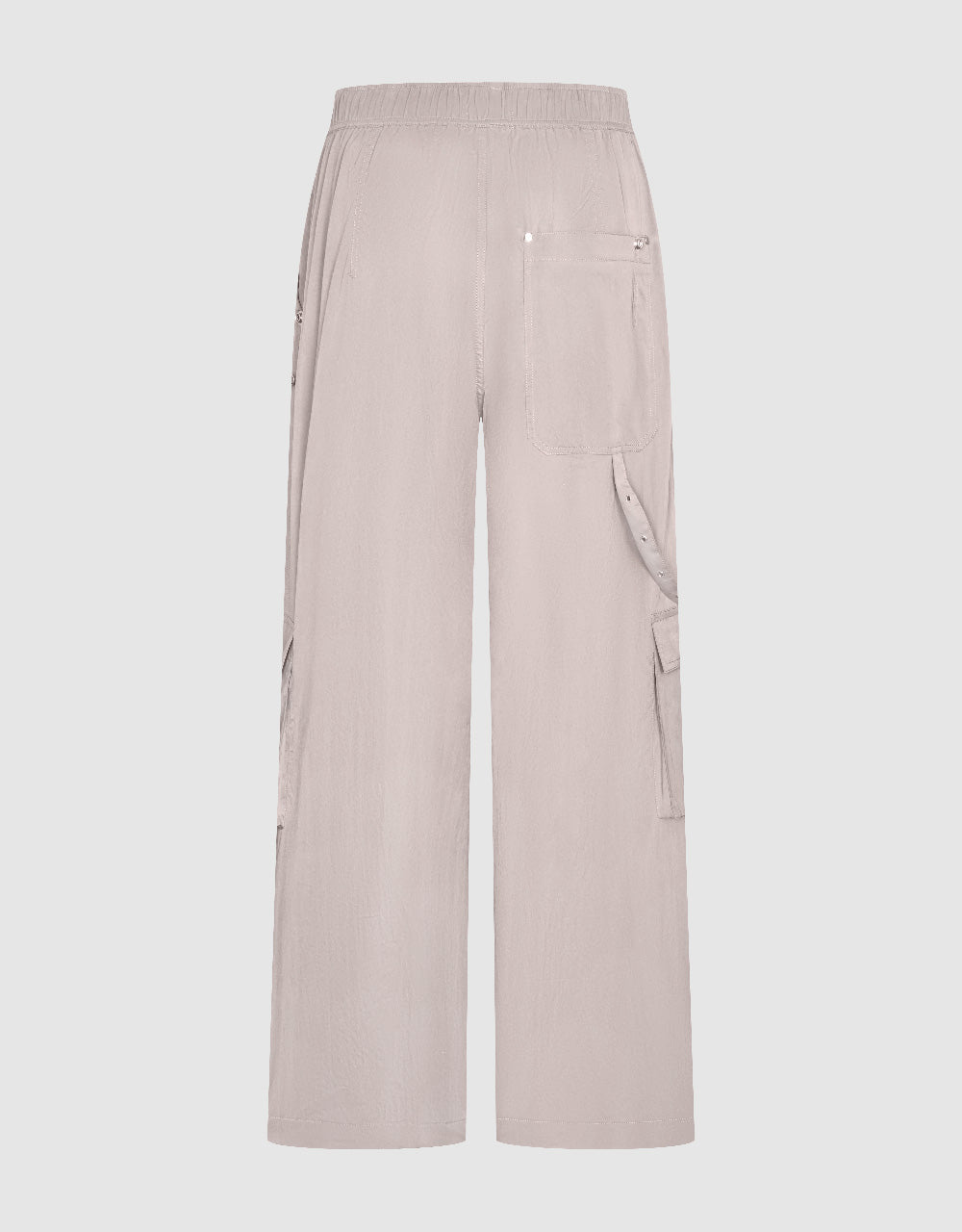 Elastic Waist Wide-Leg Pants