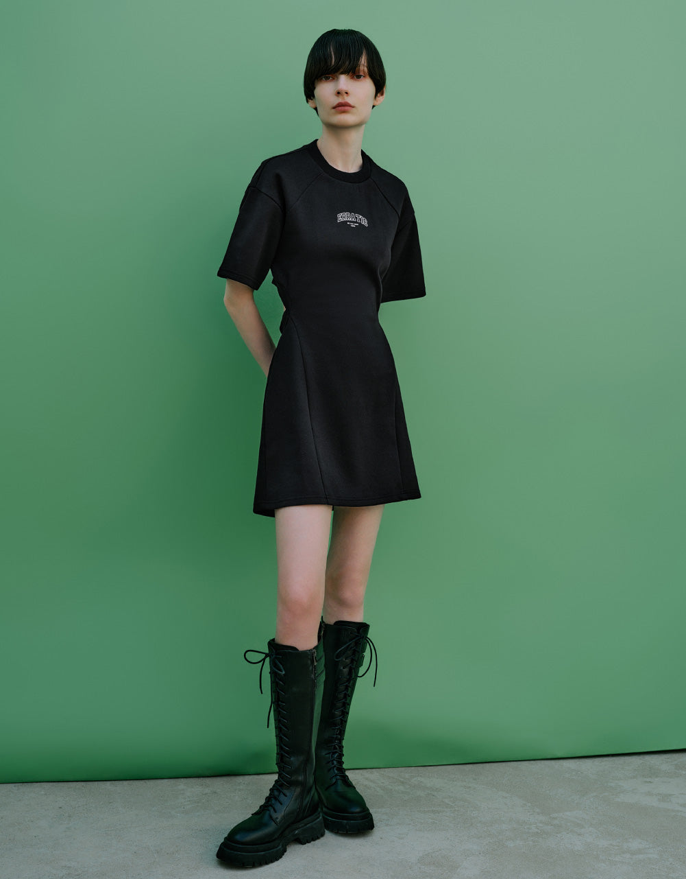 Graphic Print Straight Dress