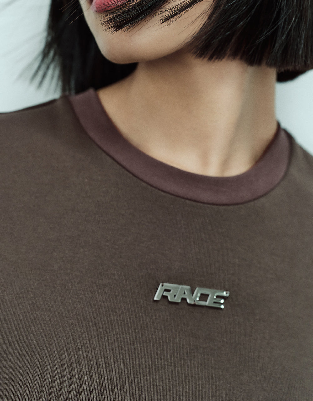 Asymmetric Crew Neck Skinny Dress