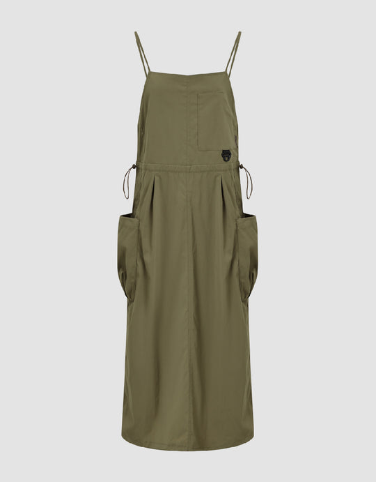 Off-Shoulder Straight Cami Dress