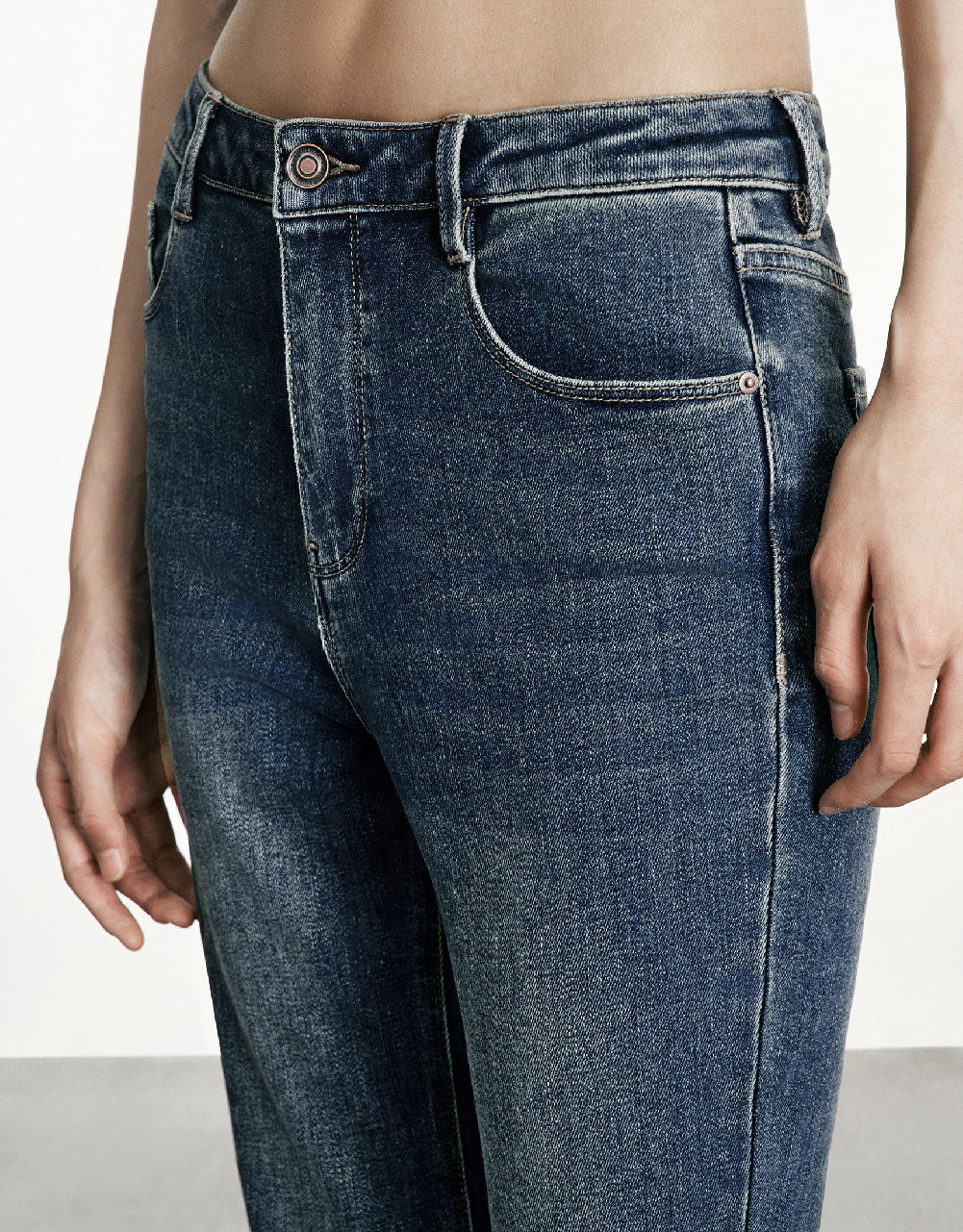 Split Hem Flare Jeans