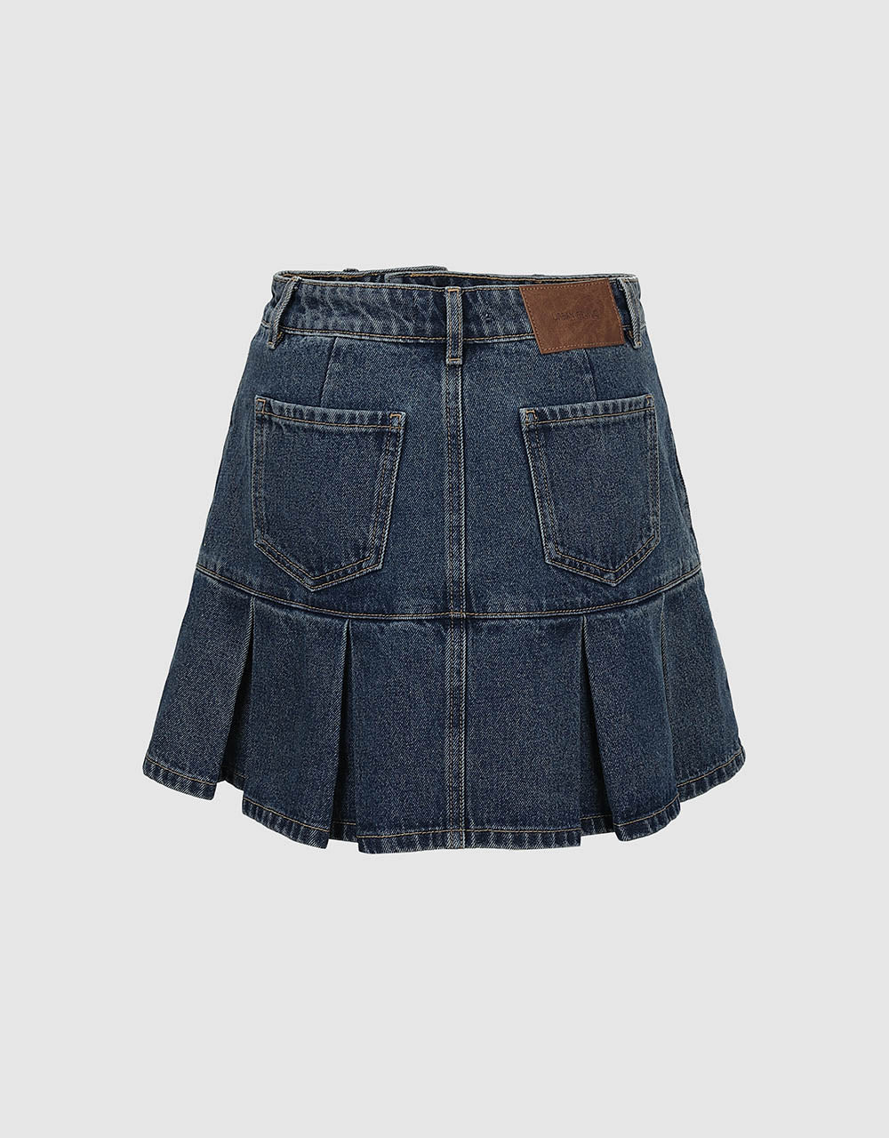 Mini A-Line Denim Skirt