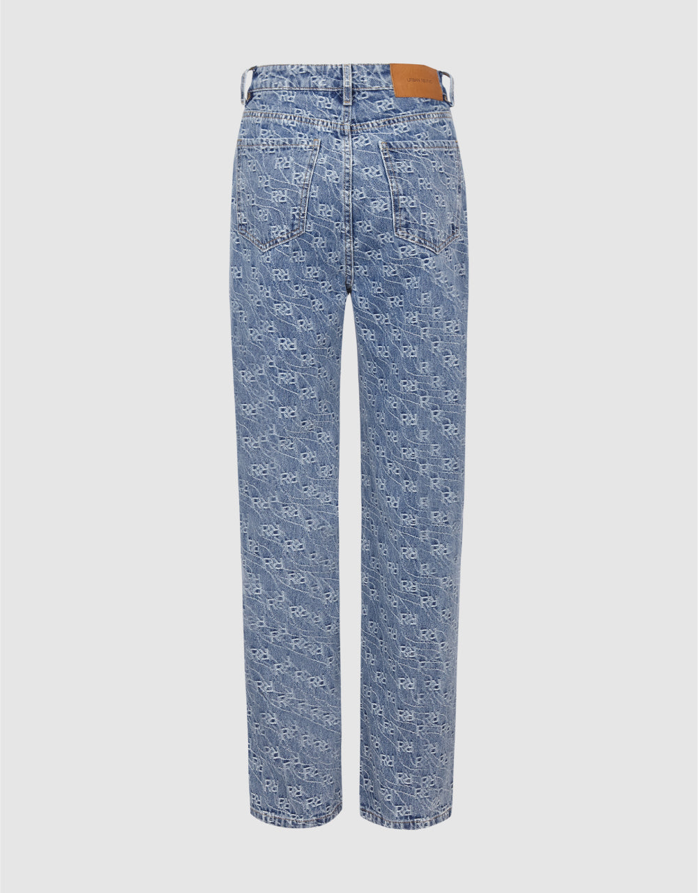 Monogram Wide-Leg Jeans