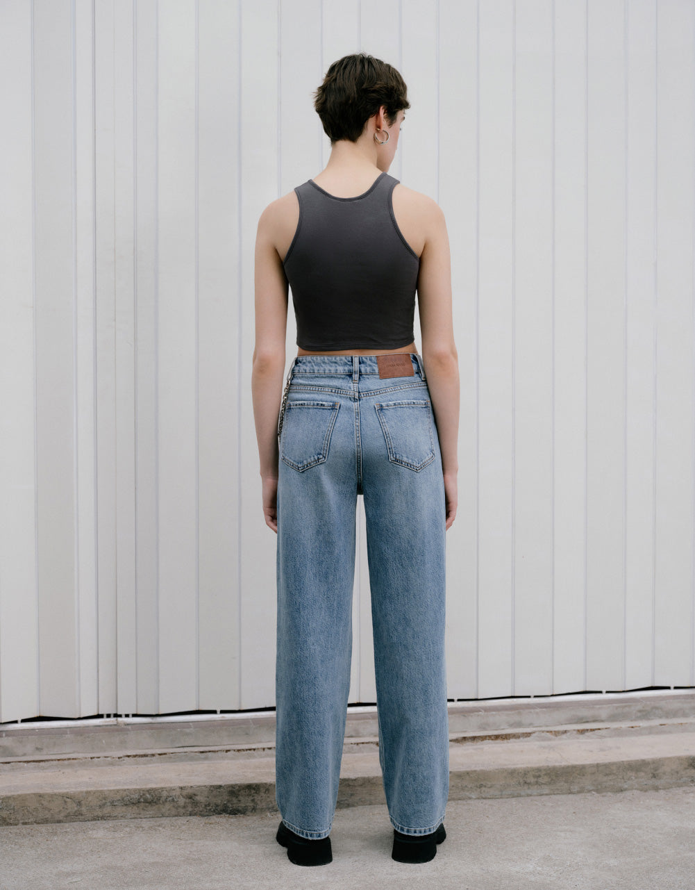 Ripped Jeans With Chain