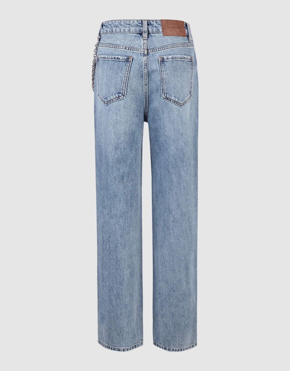 Ripped Jeans With Chain