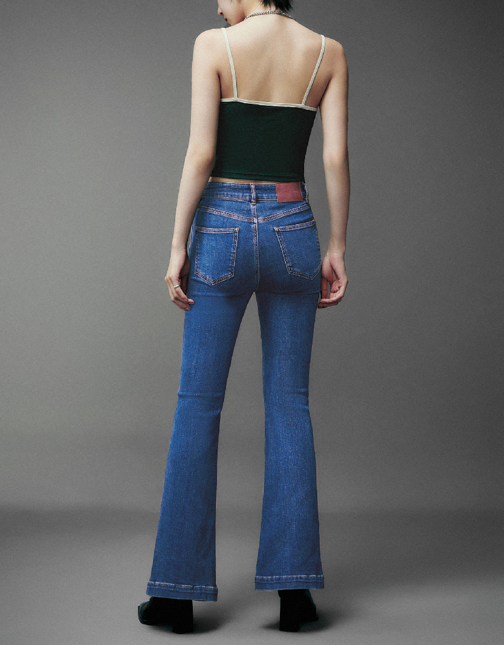 Split Hem Flare Jeans