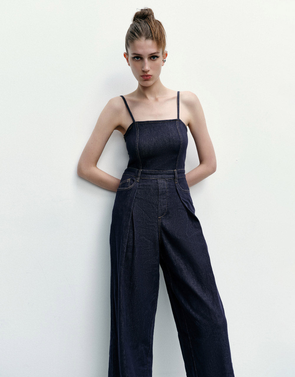 Denim Jumpsuits With Pockets