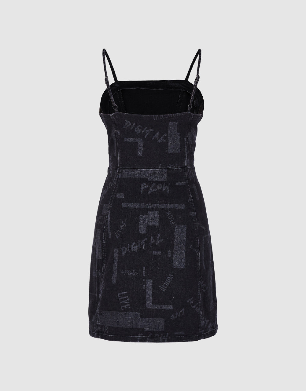 Cami Printed Denim Dress
