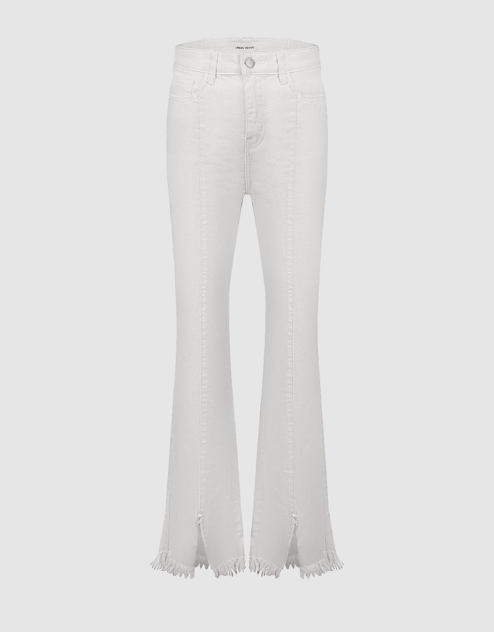 Raw Hem Flare Jeans