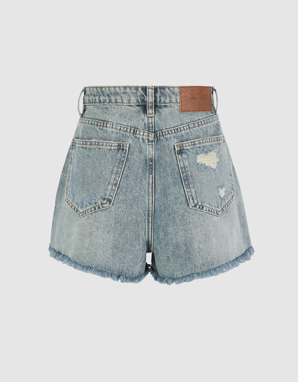 Raw Hem Denim Shorts