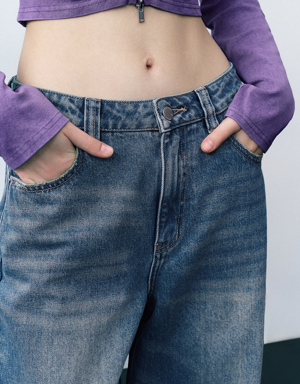 Carrot Fit Pants Jeans