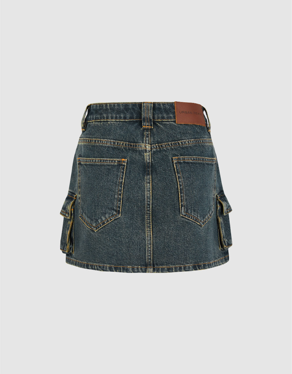 Mini Straight Denim Skirt