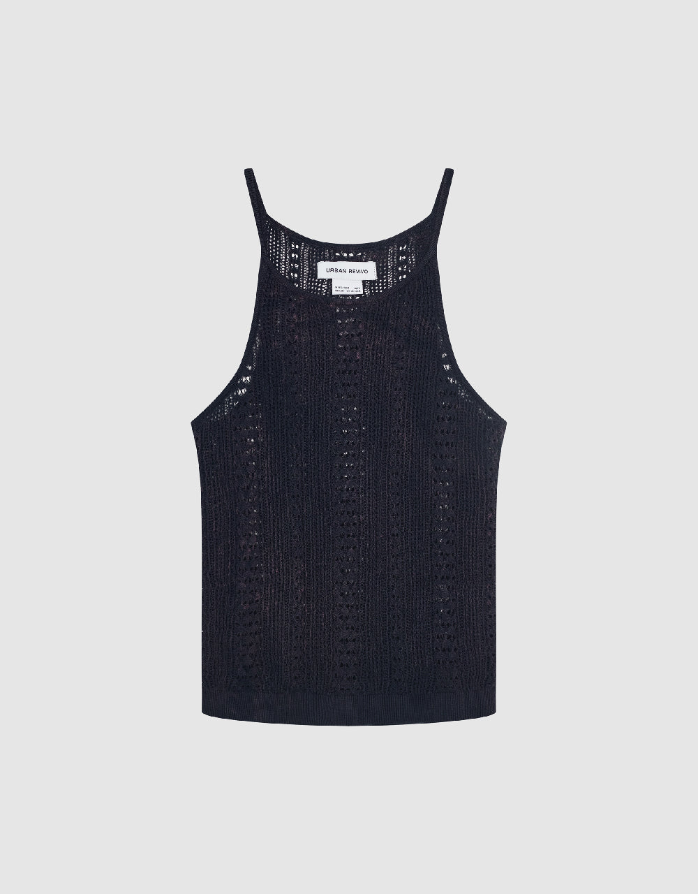 Sleeveless Crew Neck Knitted Tank Top