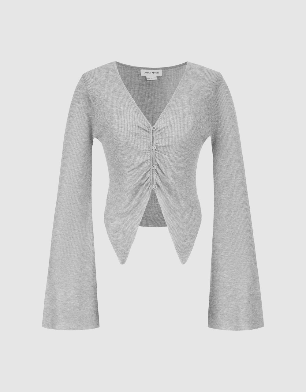 Butterfly Sleeve V-Neck Knitted Cardigan