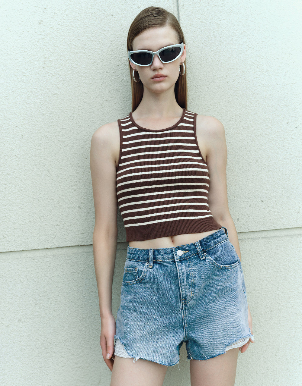 Striped Knitted Tank Top