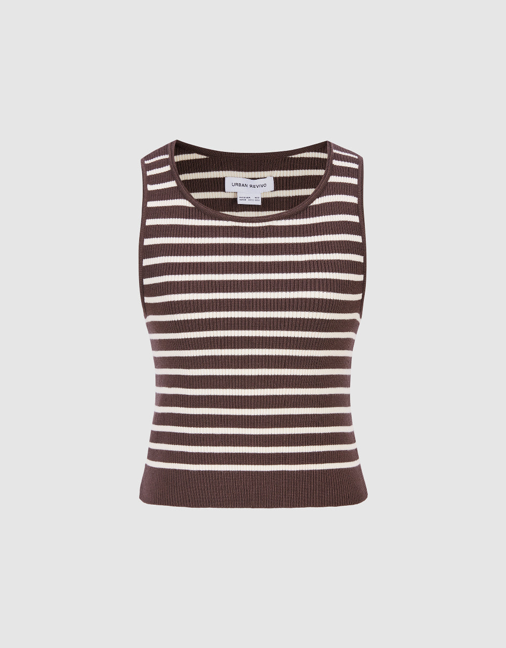 Striped Knitted Tank Top