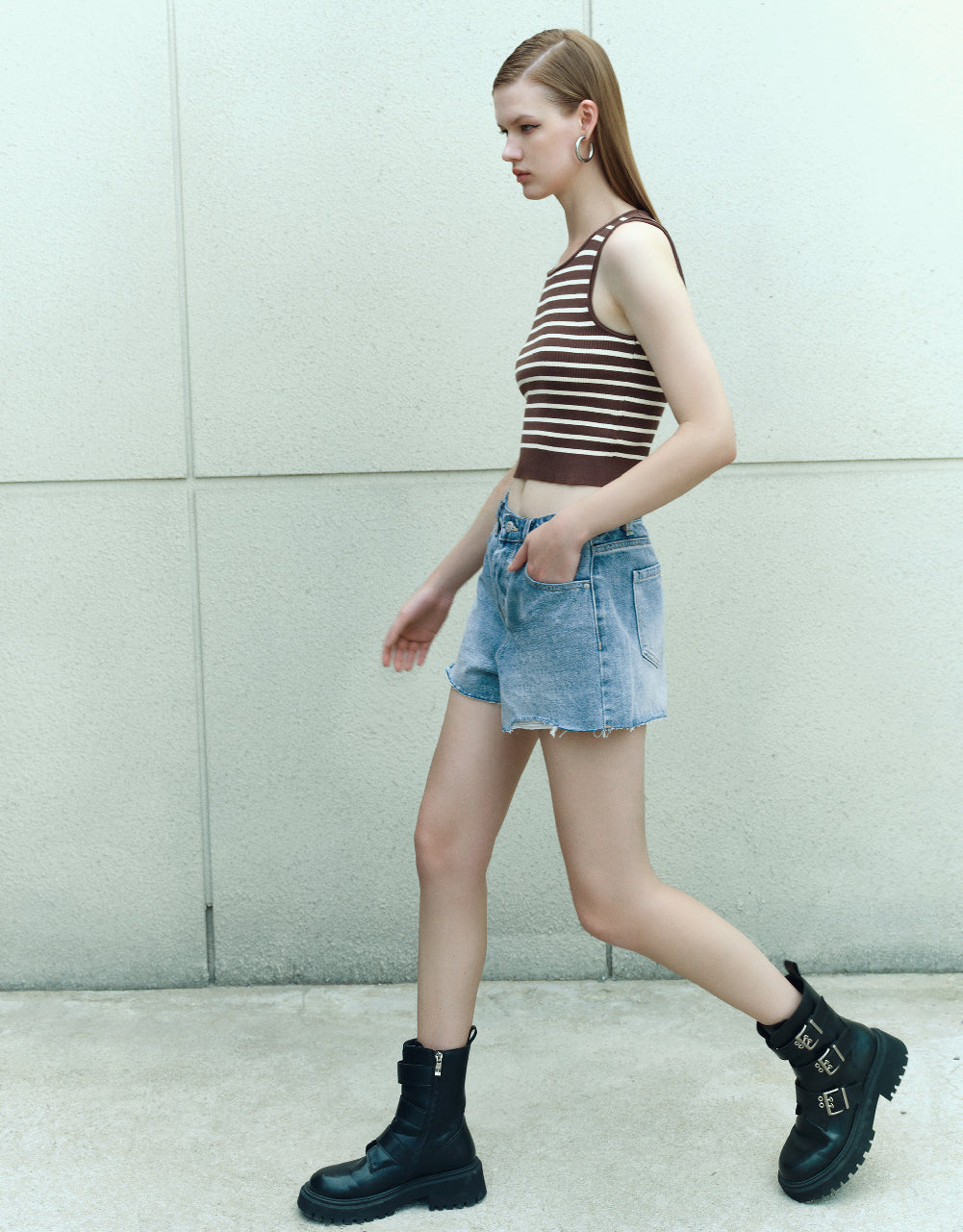 Striped Knitted Tank Top