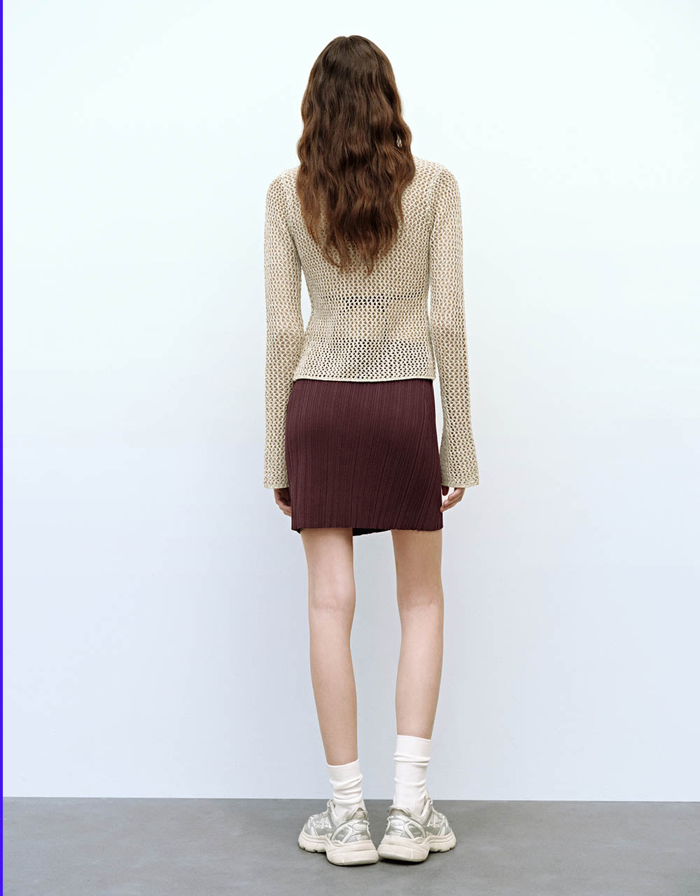 Mini Knitted Straight Skirt