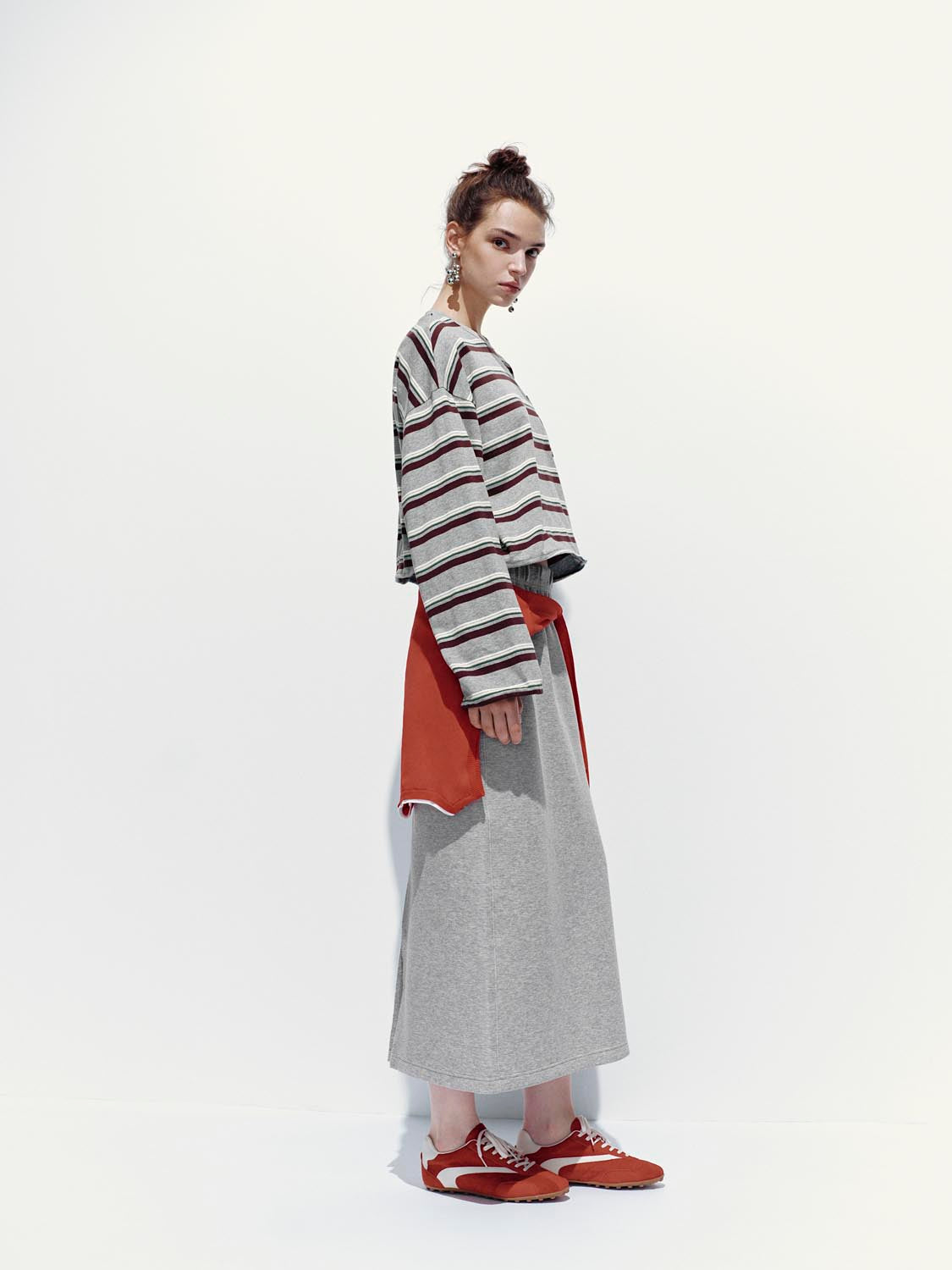 Pull On Straight Midi Skirts