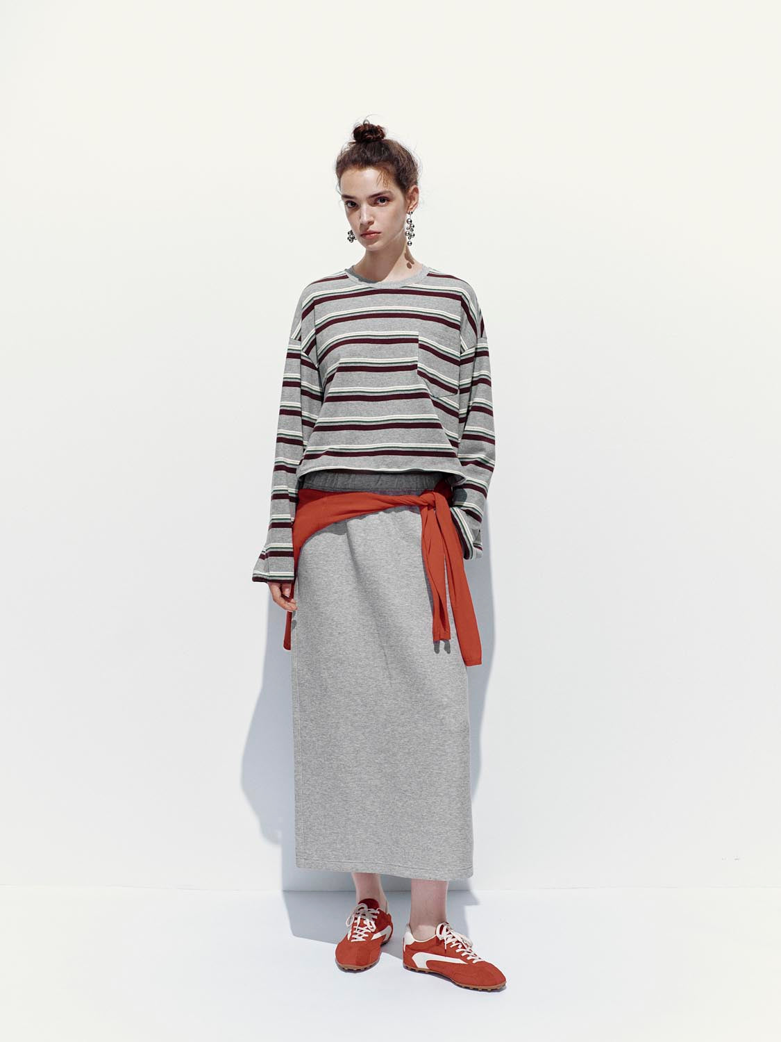 Pull On Straight Midi Skirts