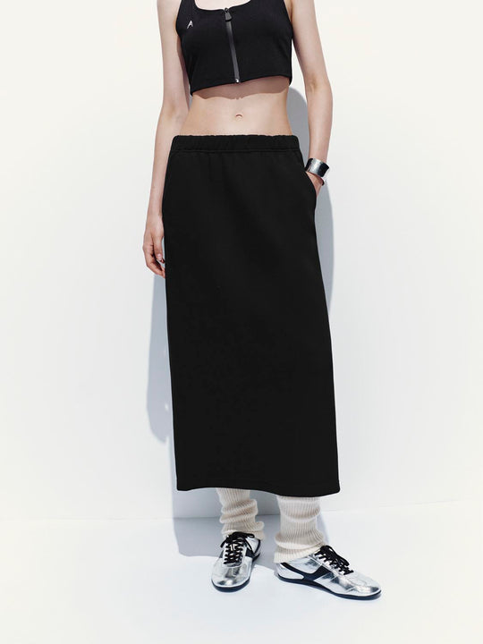 Pull On Straight Midi Skirts